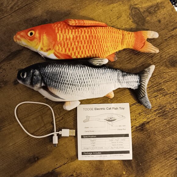 Floppy Fish - Set of 2 - 11" Long! - Picture 1 of 10